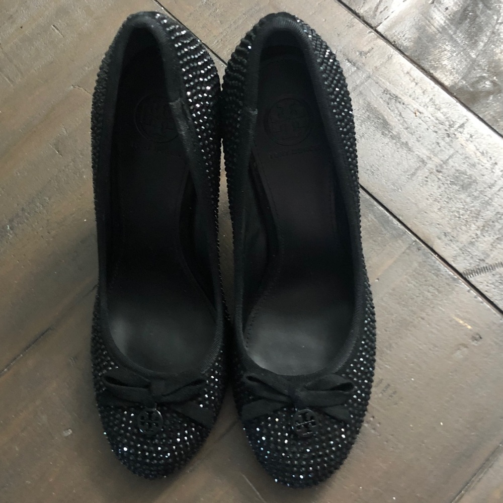 Tory Burch black women sequin Heels - Picture 10 of 16